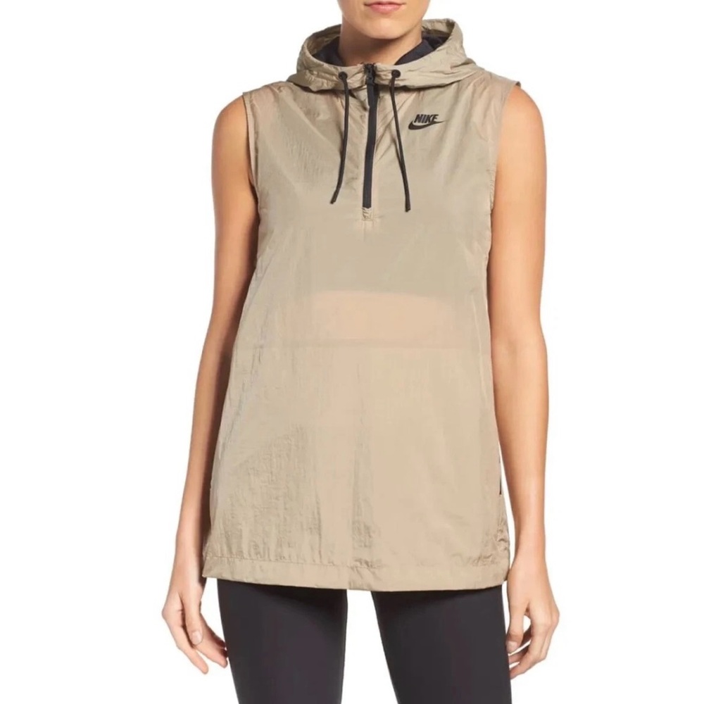 Nike Women's Tan Sleeveless Jacket